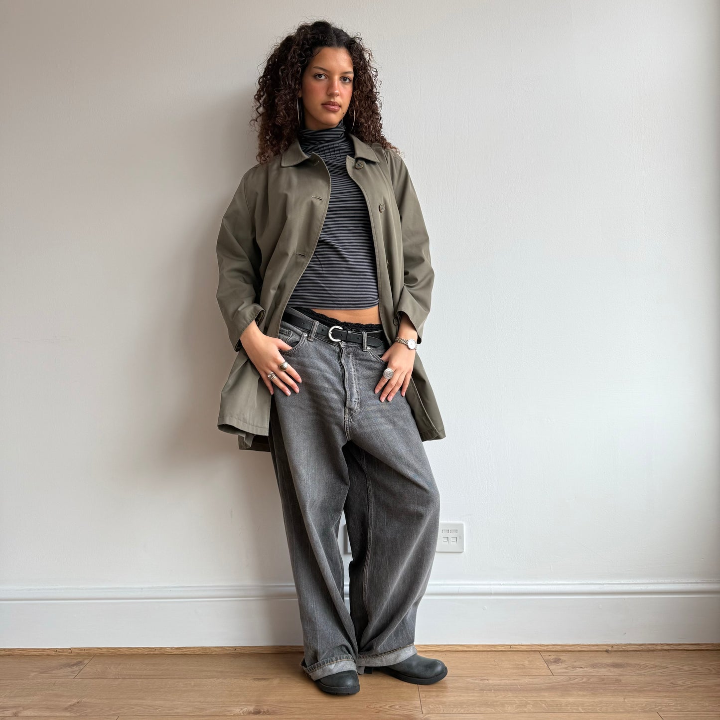 Khaki trench - Size M