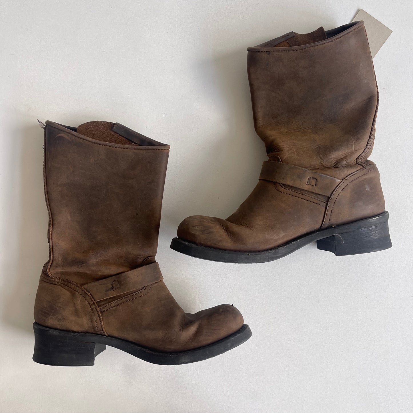 Brown Harley Davidson boots - Size UK5 (Pair 1)