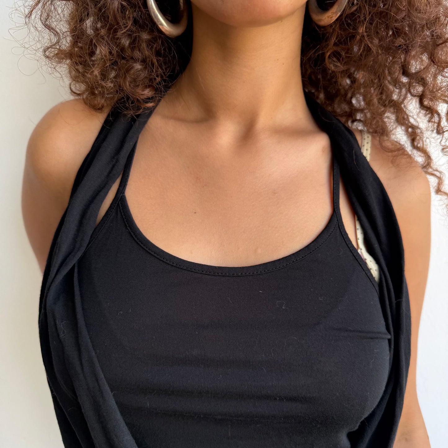 Black 2in1 halter top - Size M