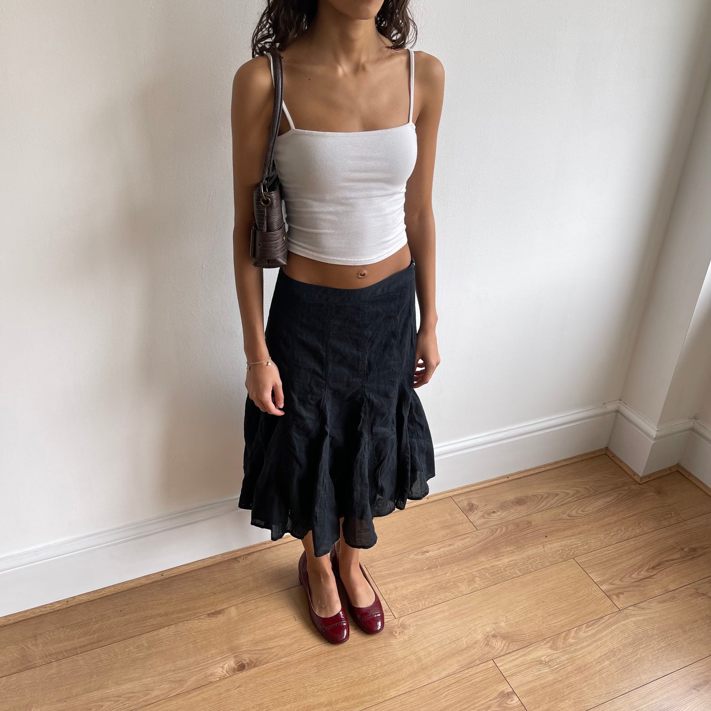Black rara midi skirt - Size S