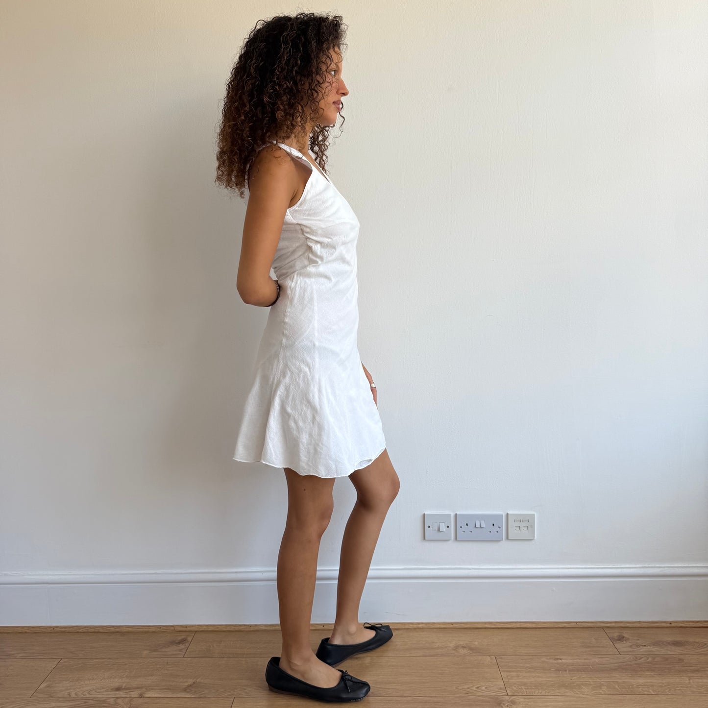 White linen dress - Size XS/S