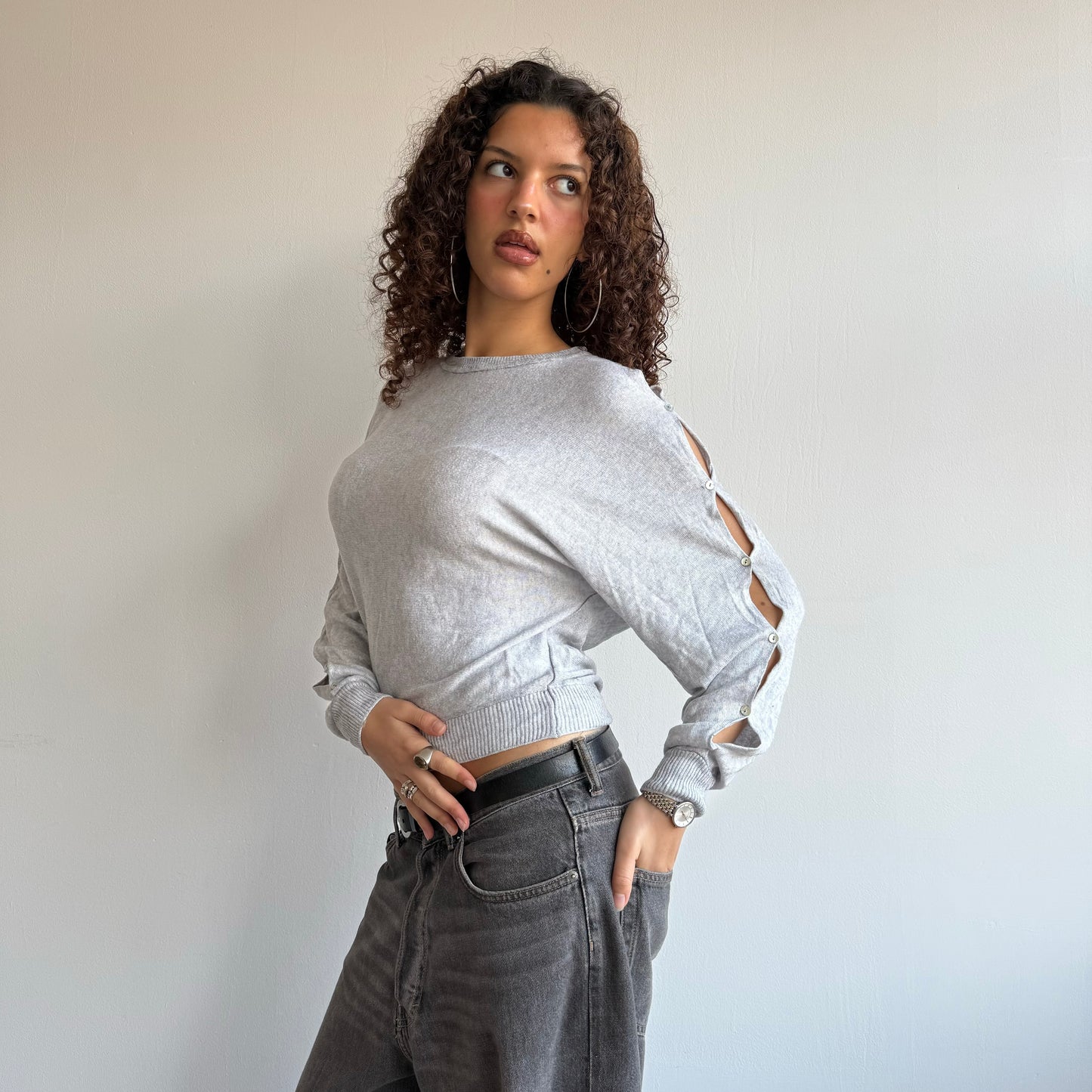Cop Copine grey knit - Size S