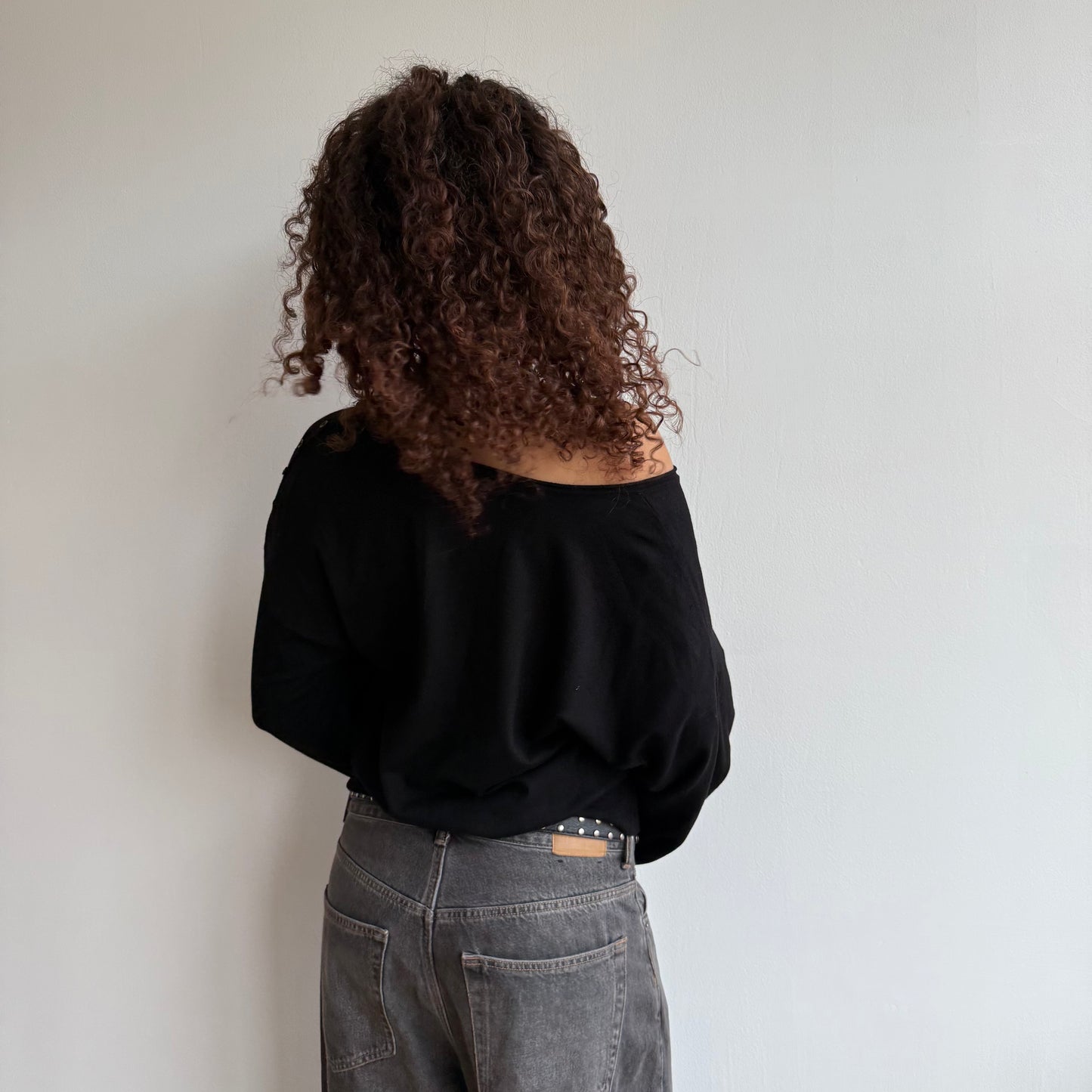 Black slouchy knit - Size S