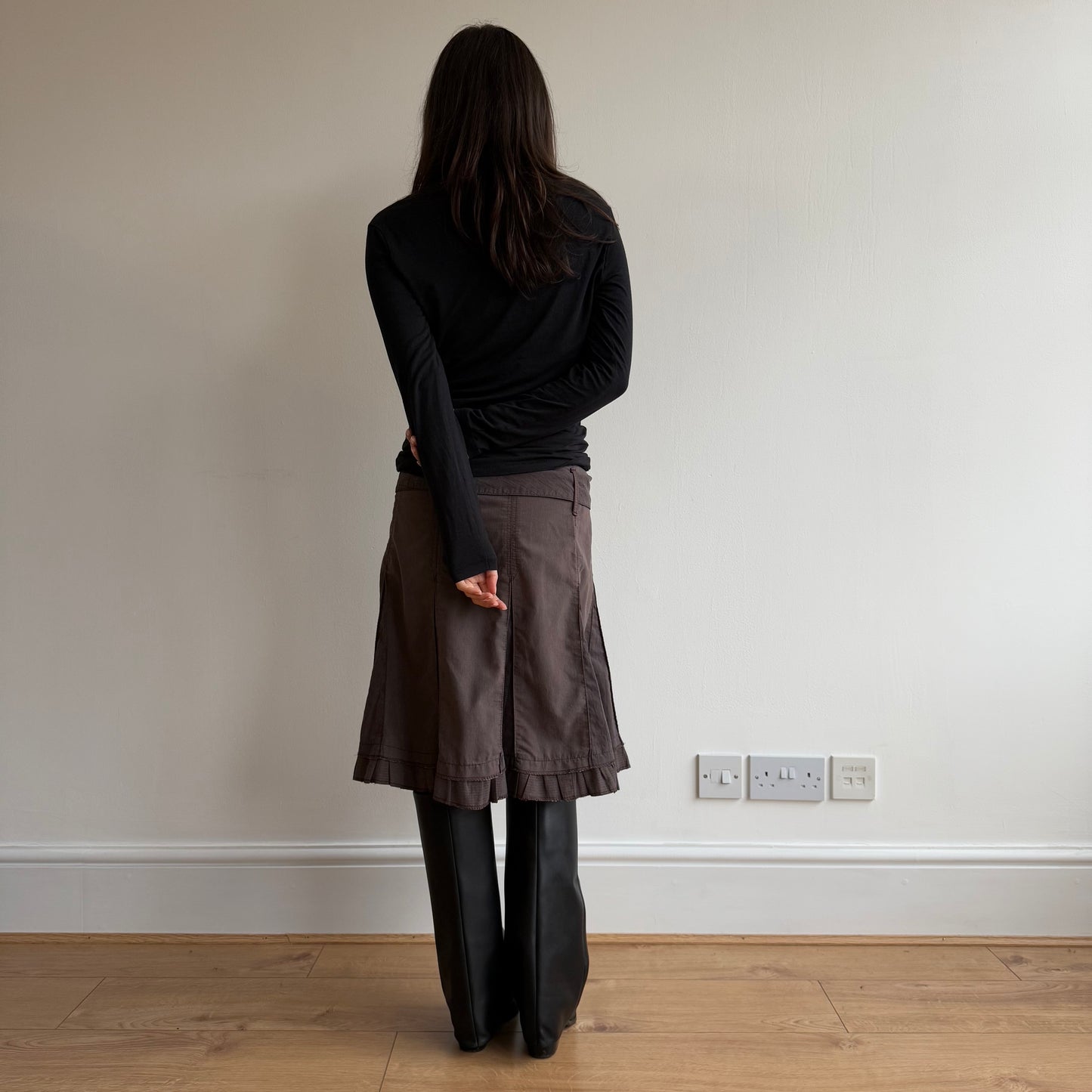 Brown cargo skirt - Size S