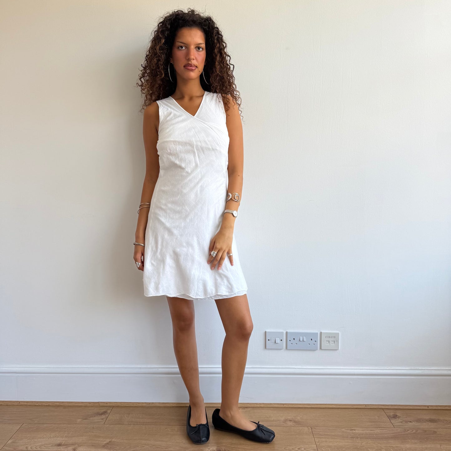 White linen dress - Size XS/S