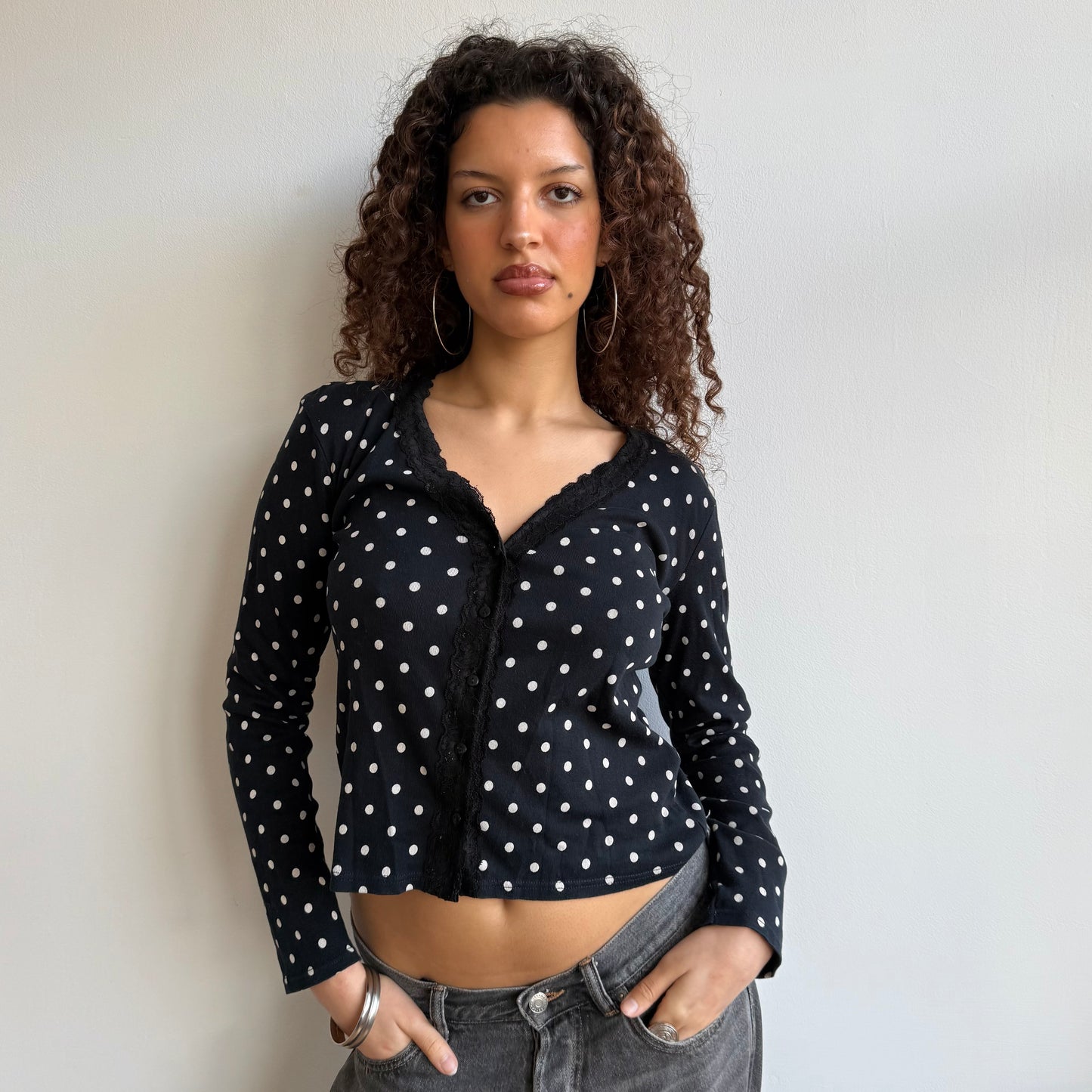 Polka dot cardigan - Size M