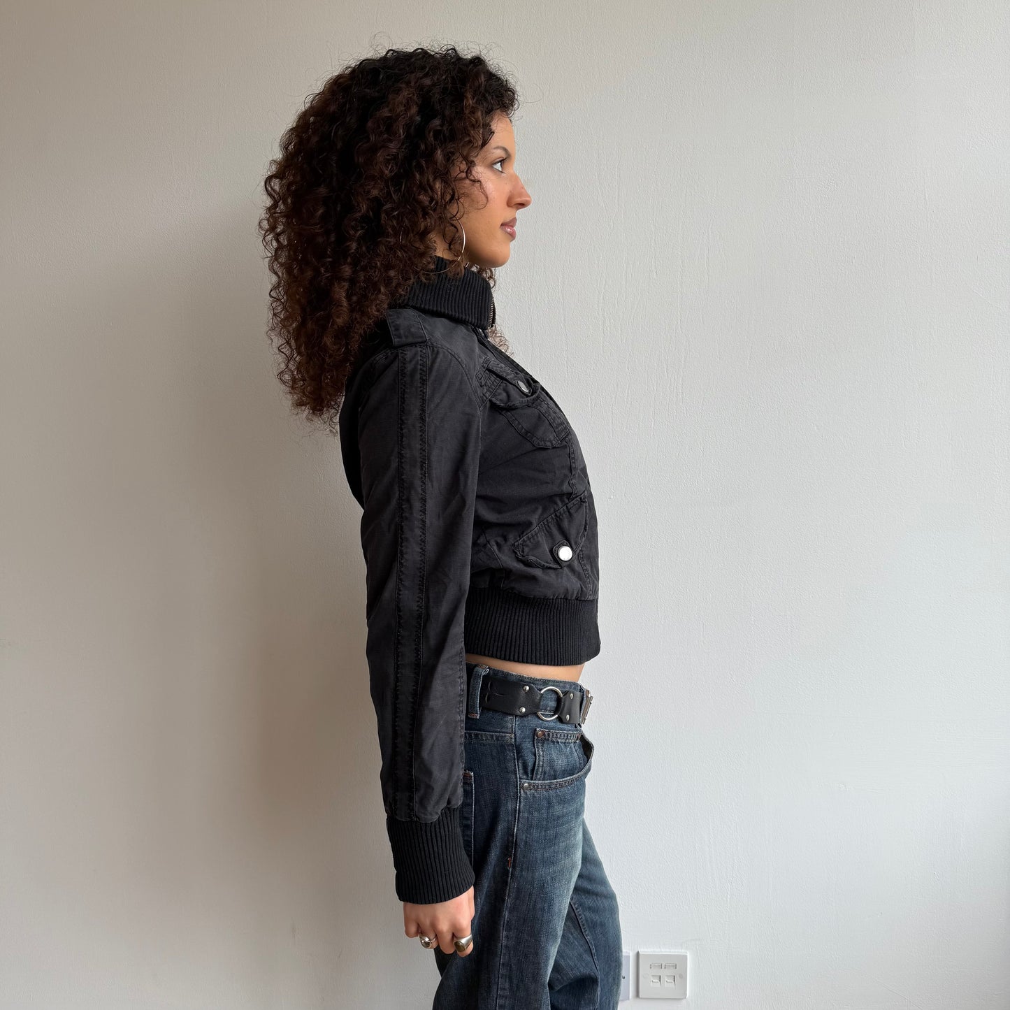 Black cargo jacket - Size S