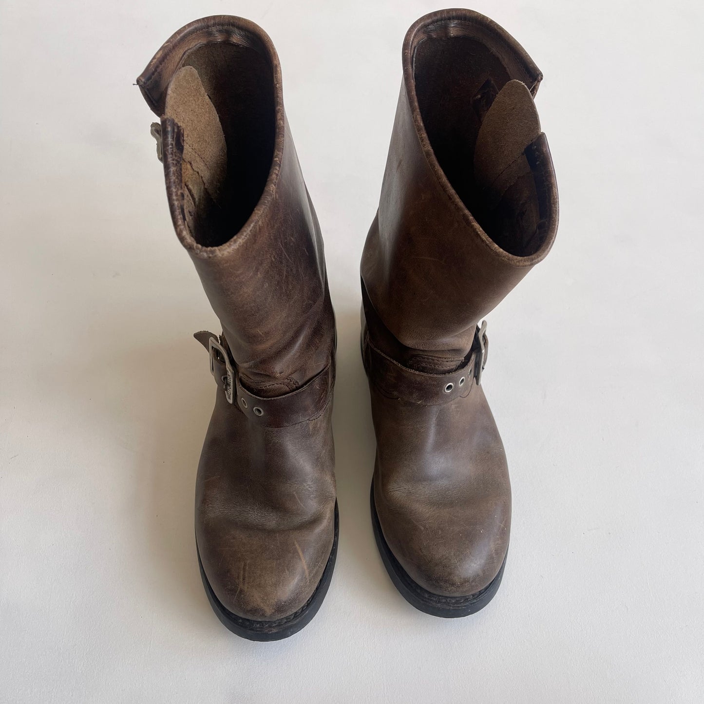 Brown Harley Davidson boots - Size UK5 (Pair 2)