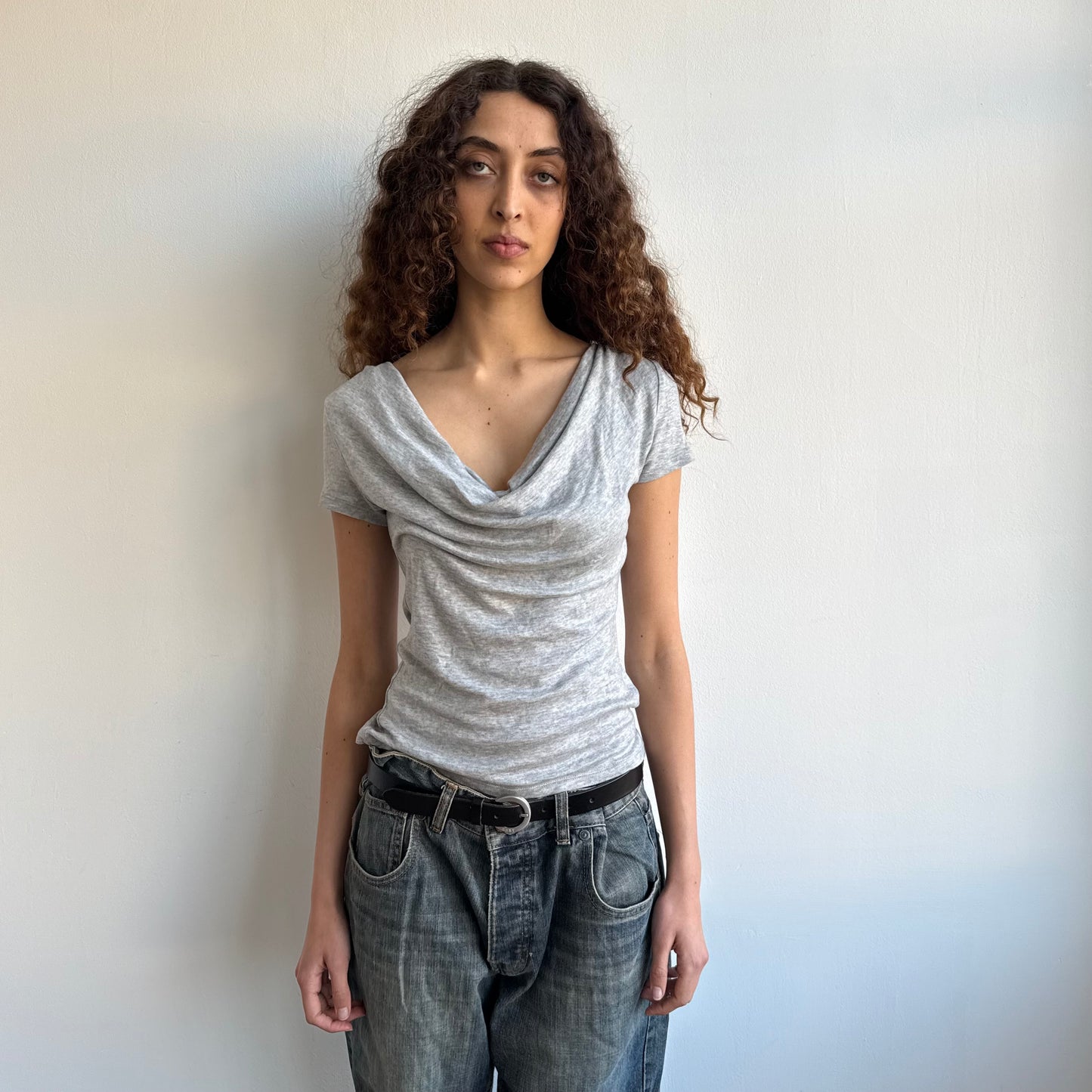 Grey slouchy t-shirt - Size S