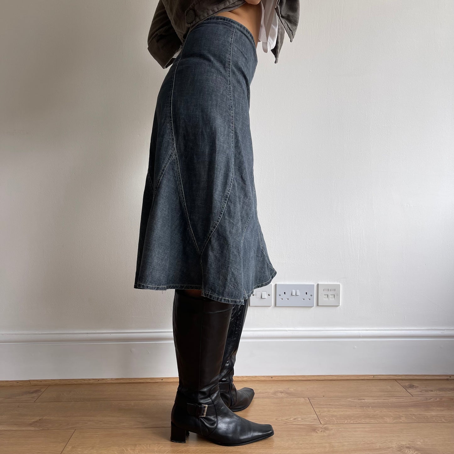 Denim midi skirt - Size S