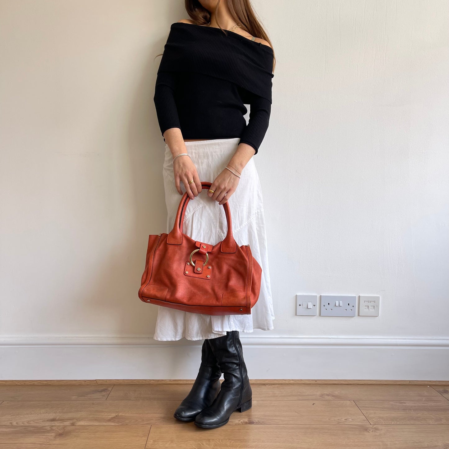 Black bardot knit - Size S