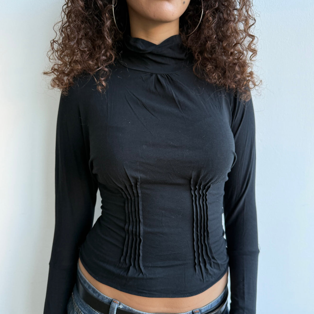 Cop Copine high neck ruffle top - Size S