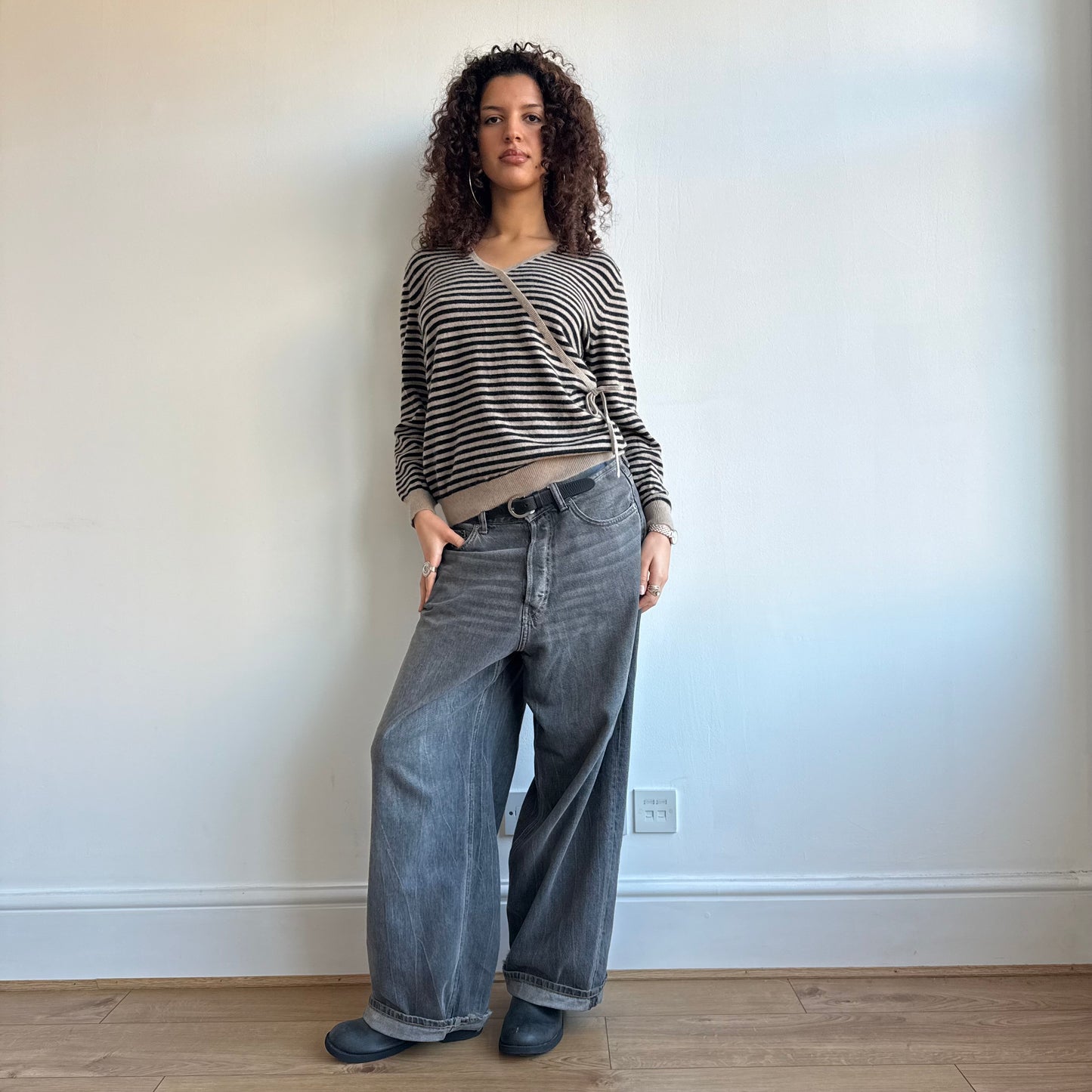 Cashmere wrap knit - Size M