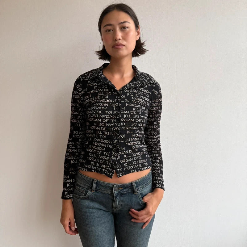 Morgan de toi monogram shirt - Size S