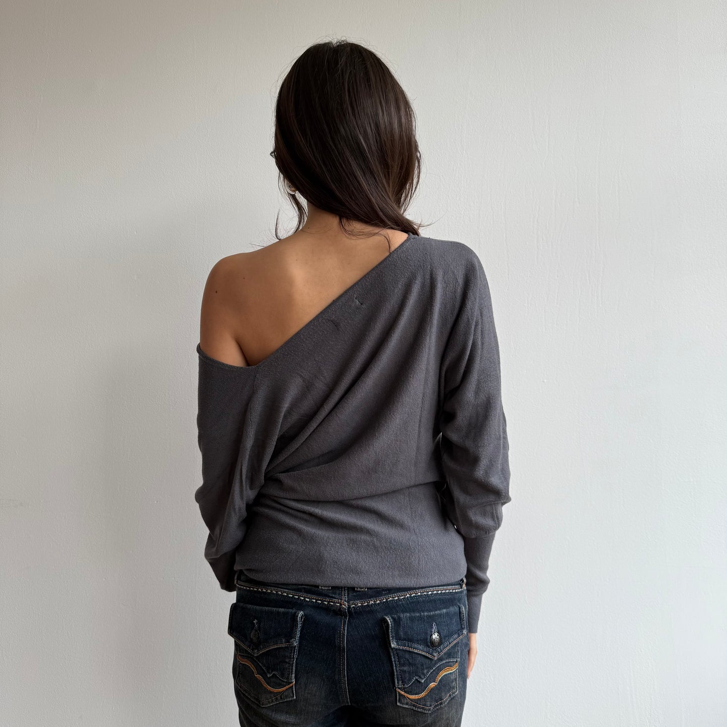 Grey slouchy knit - Size S (2)