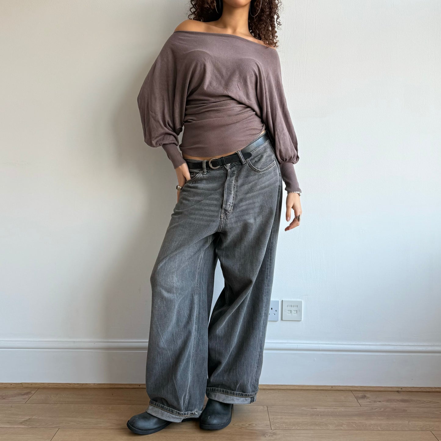 Taupe slouchy knit - One Size