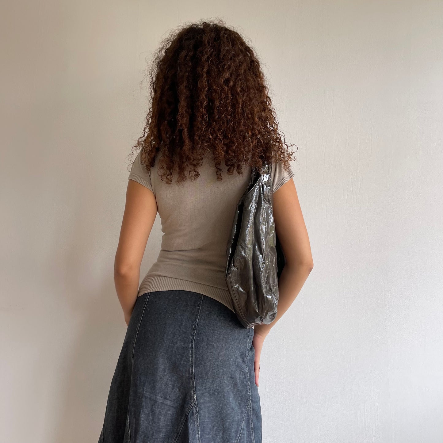 Brown hobo bag