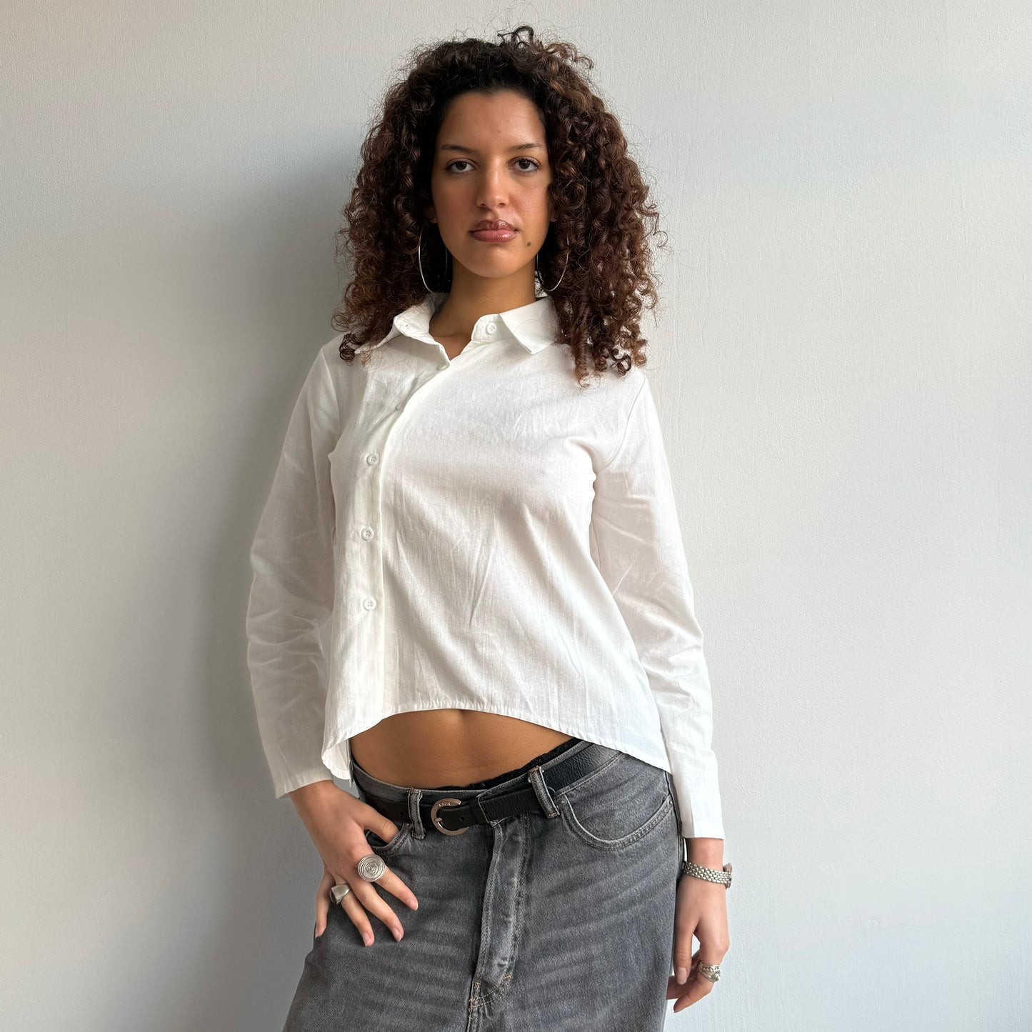 Asymmetric button shirt - Size S