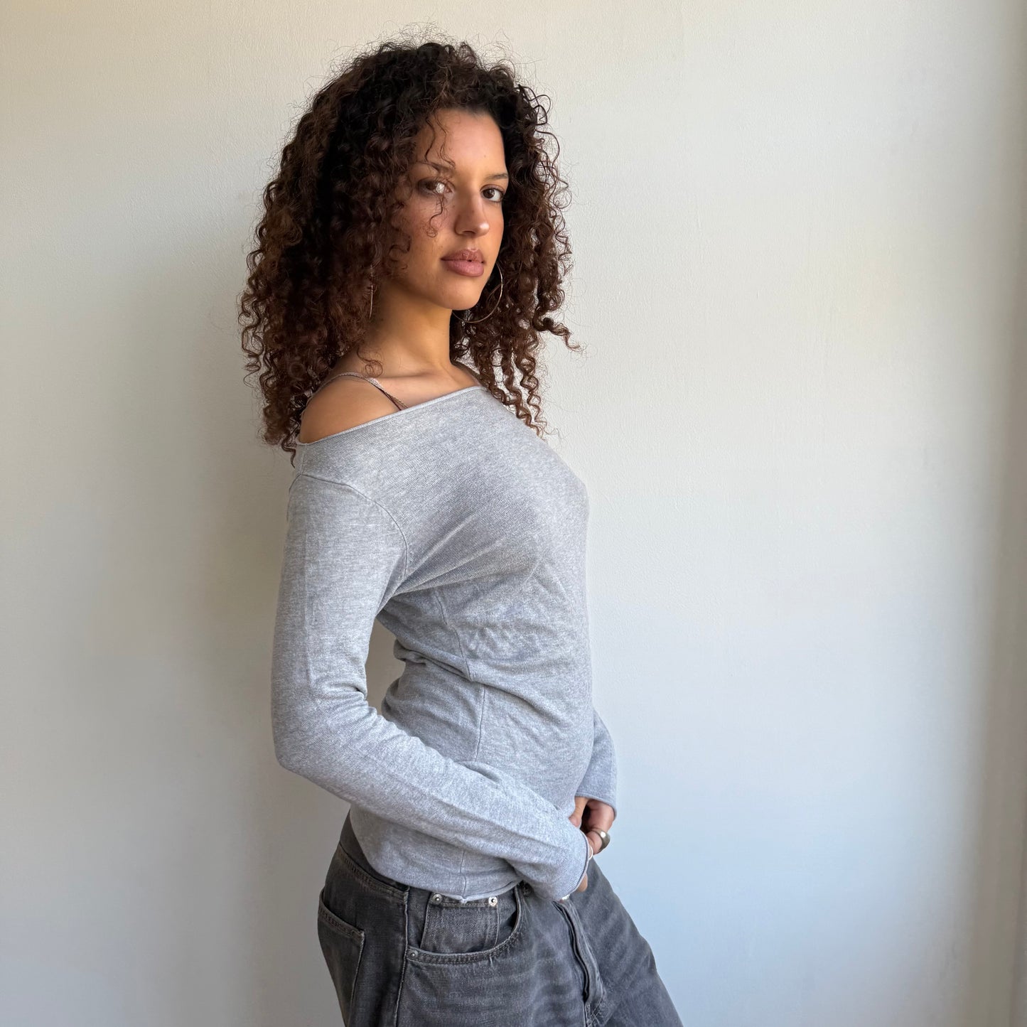 Grey slouchy knit - Size S