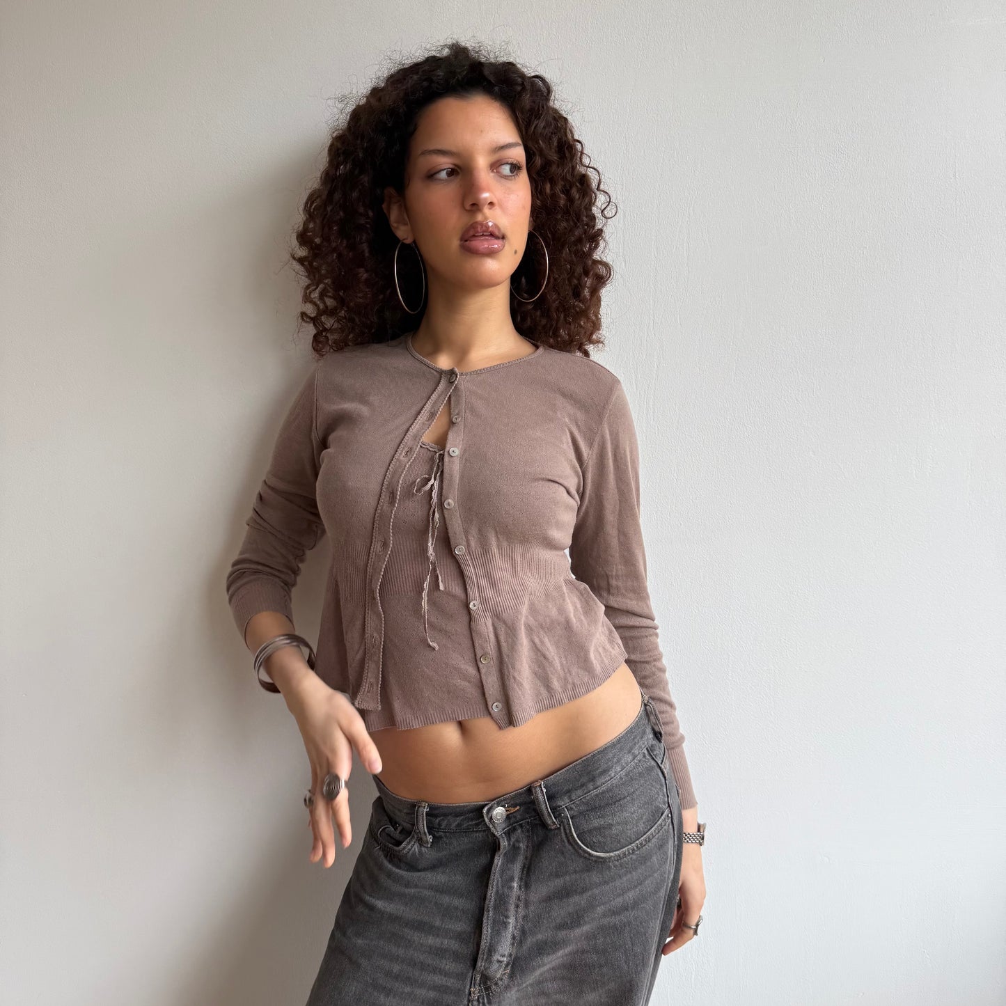 Pointelle twin set - Size XS