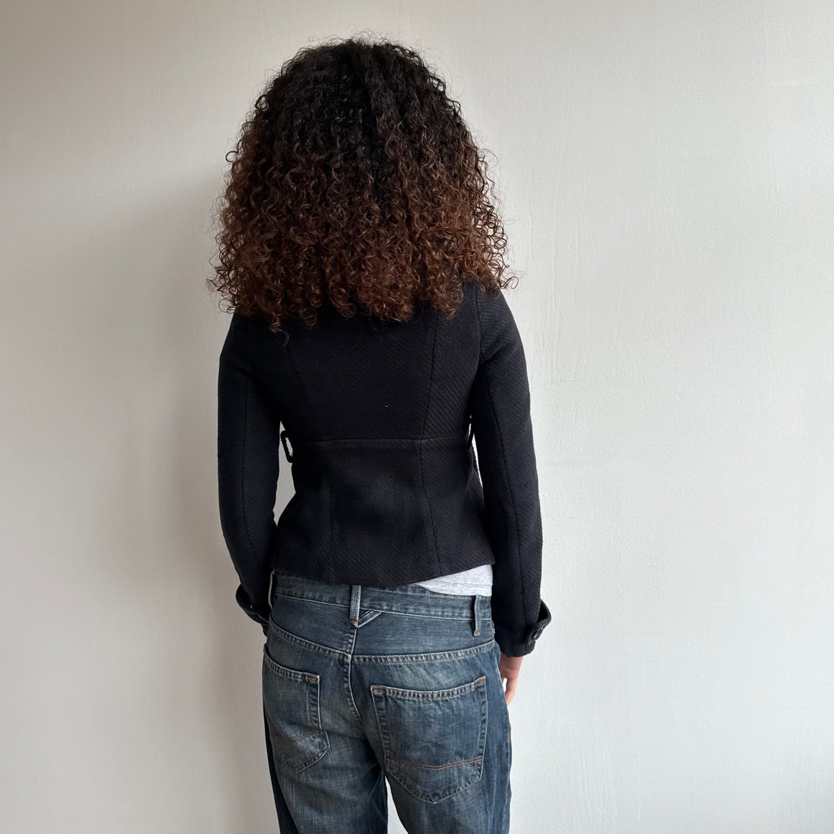 Black peacoat - Size XS/S