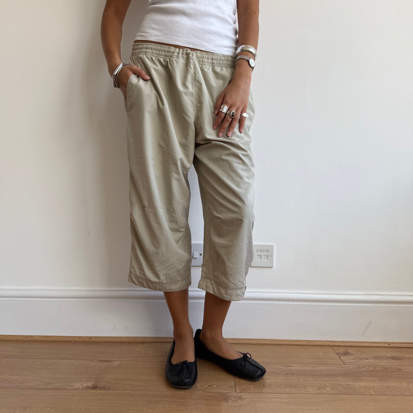 Beige Puma capris - Size L