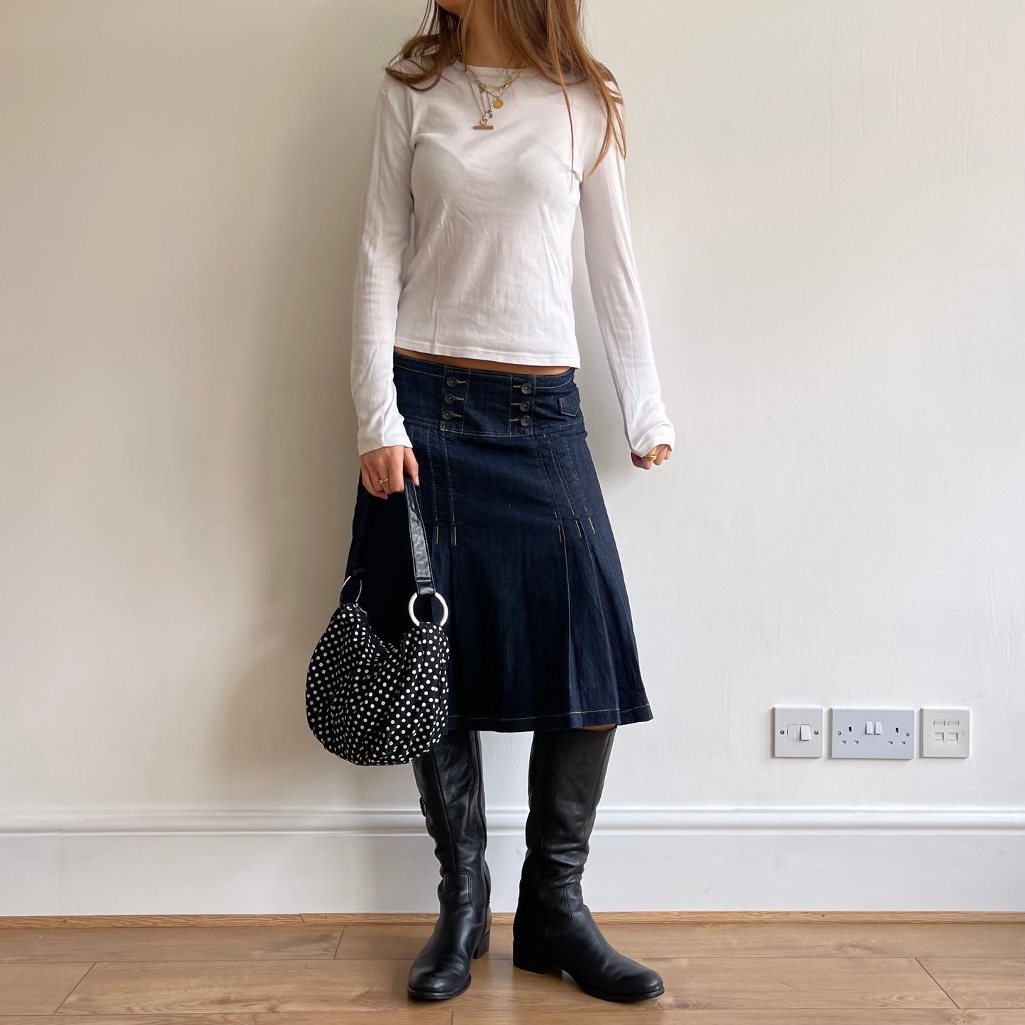 Polka dot O-ring bag