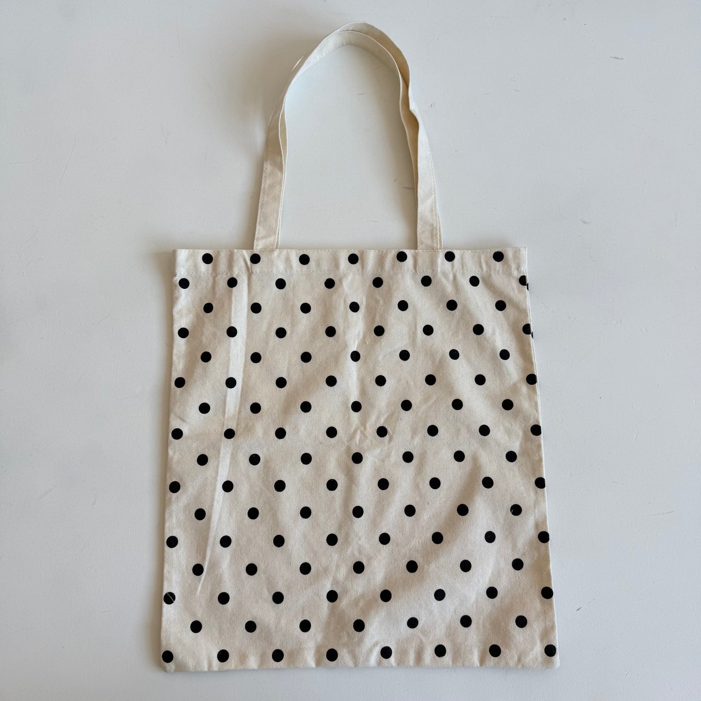 Polka dot tote bag
