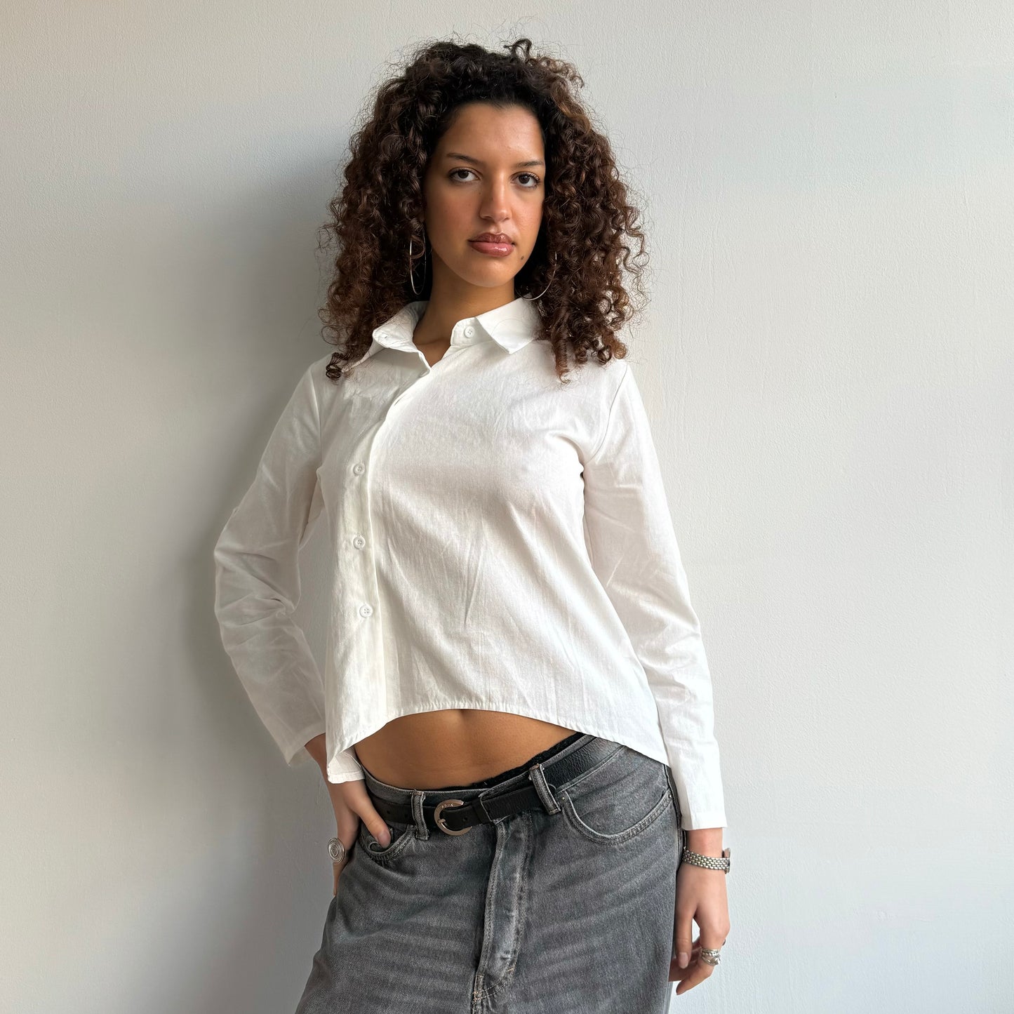 Asymmetric button shirt - Size S