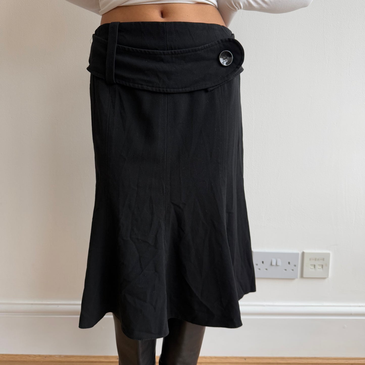 Black belt skirt - Size S