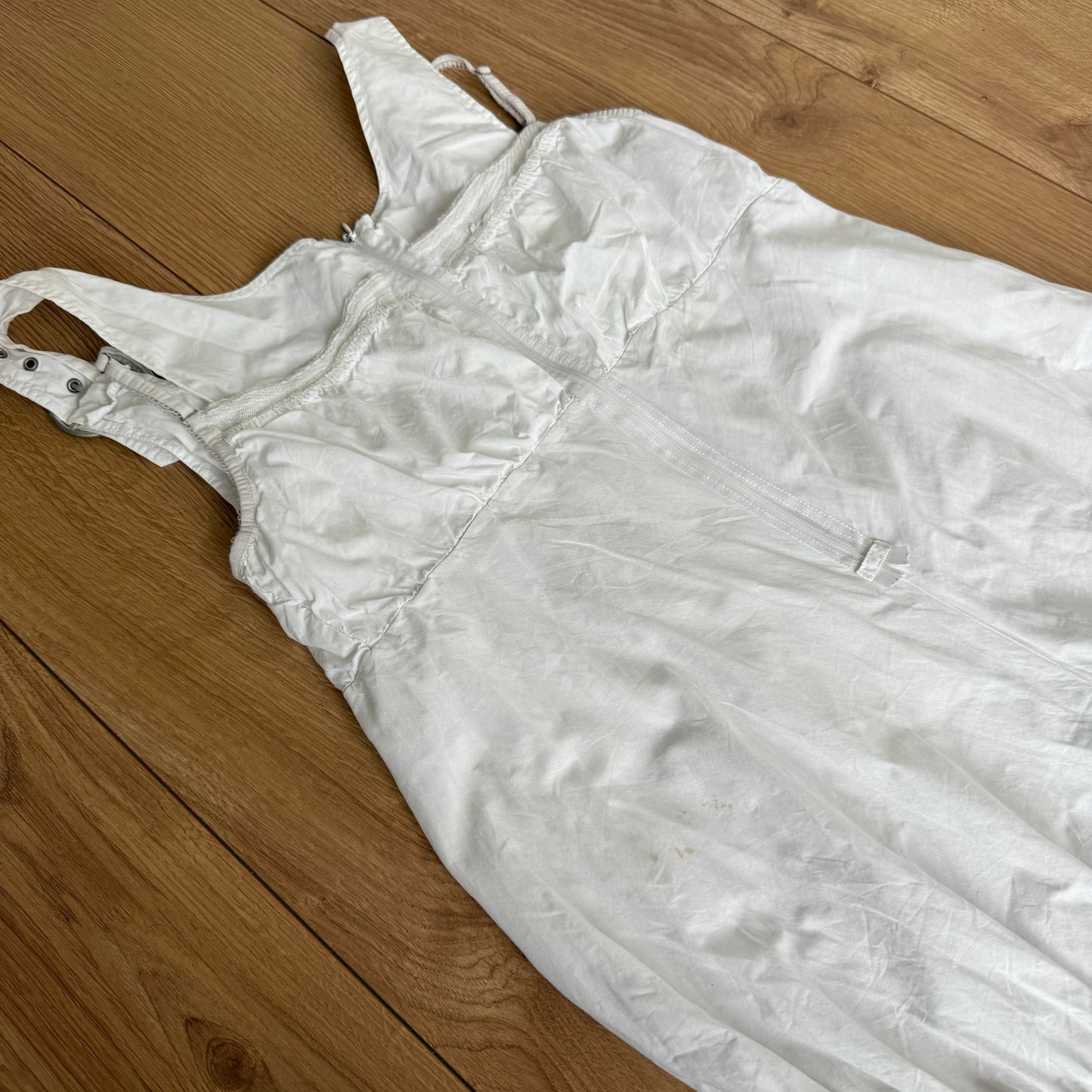 Cop Copine white ruched dress - Size M