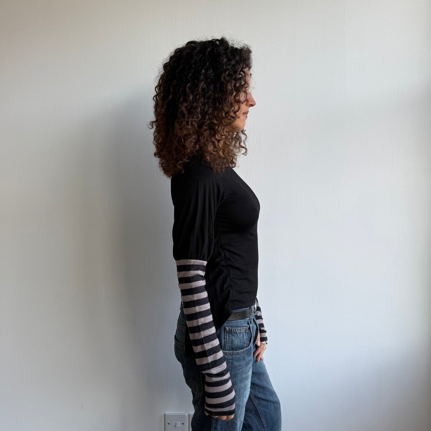 Cop Copine stripe sleeve top - Size M
