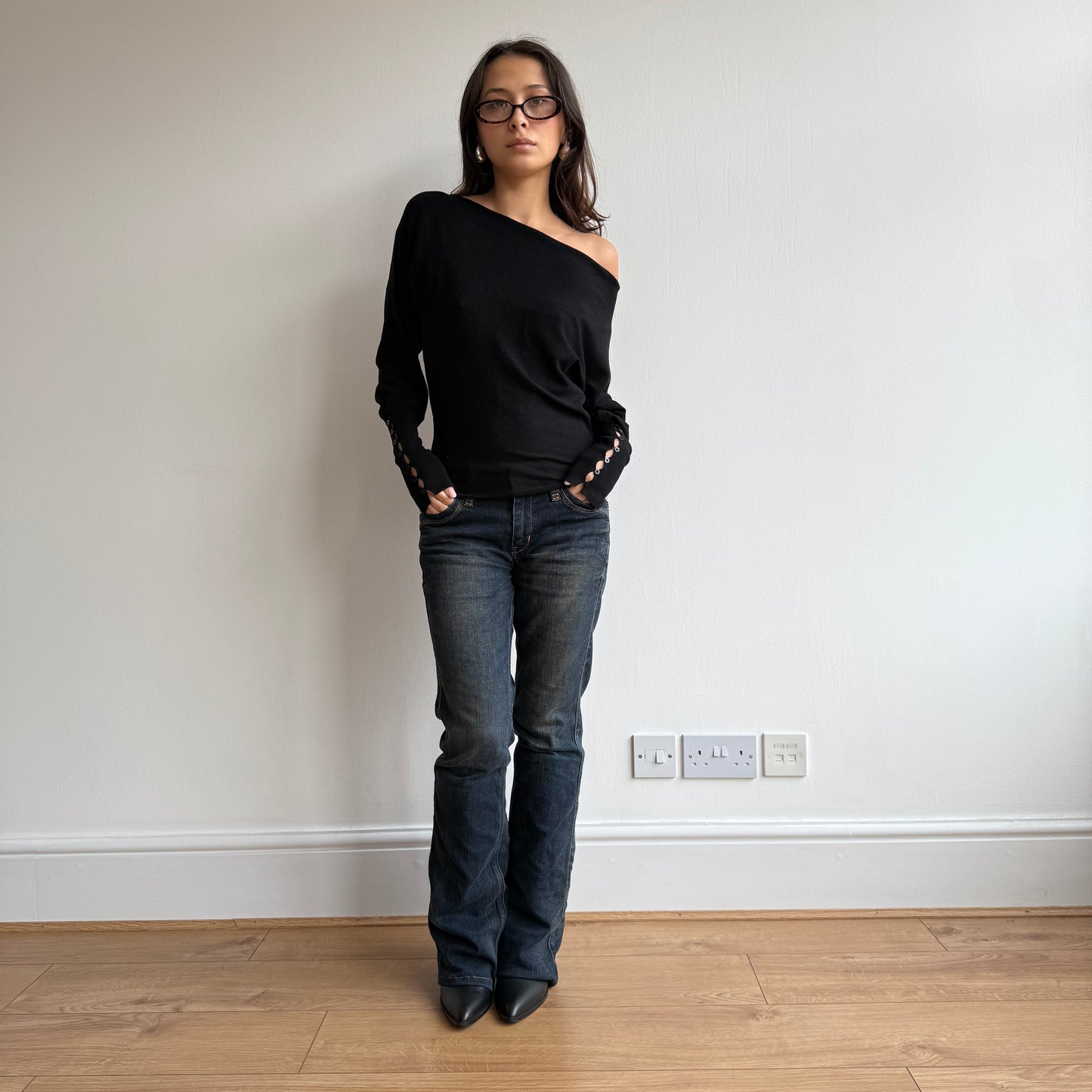 Black slouchy knit - Size S