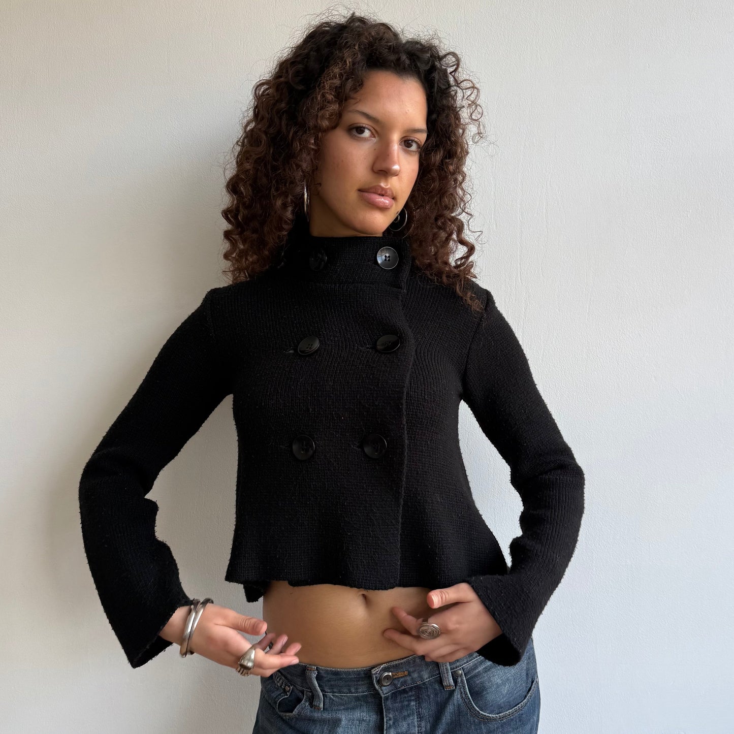 Black pea knit - Size S
