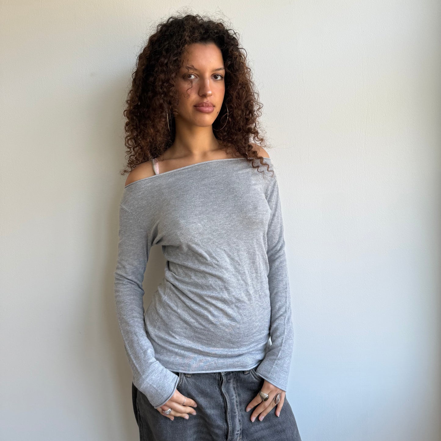 Grey slouchy knit - Size S