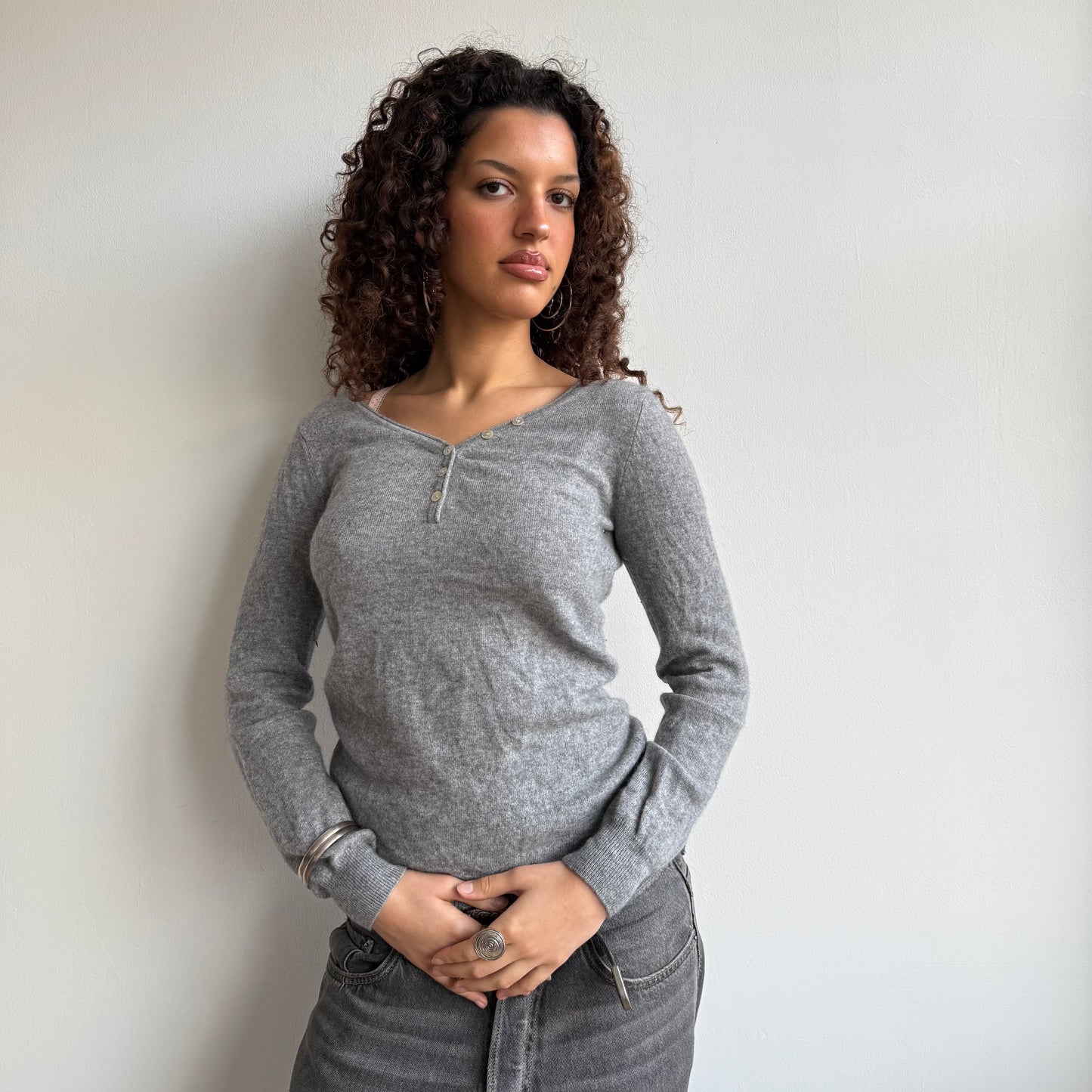 Grey cashmere knit - Size S