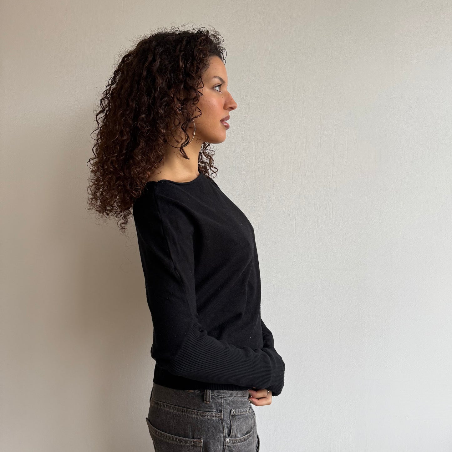 Black slouchy knit - Size M