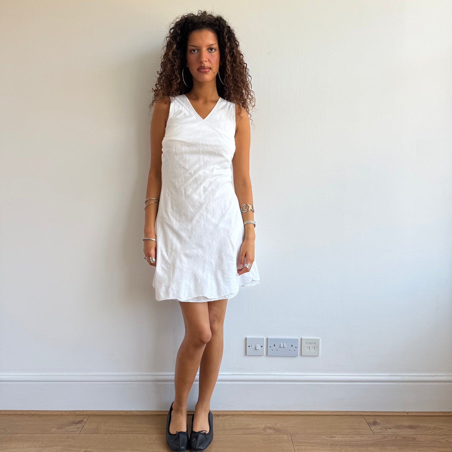 White linen dress - Size XS/S