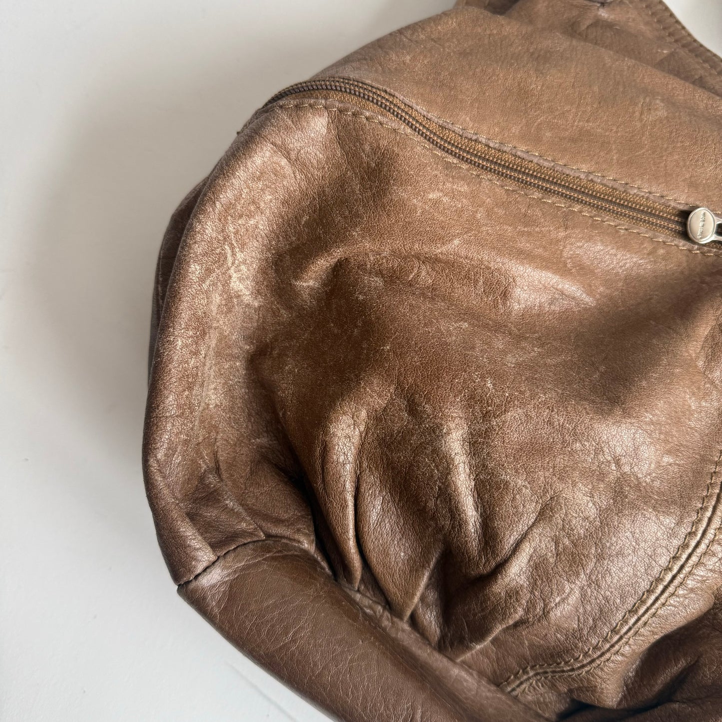 Brown slouchy bag