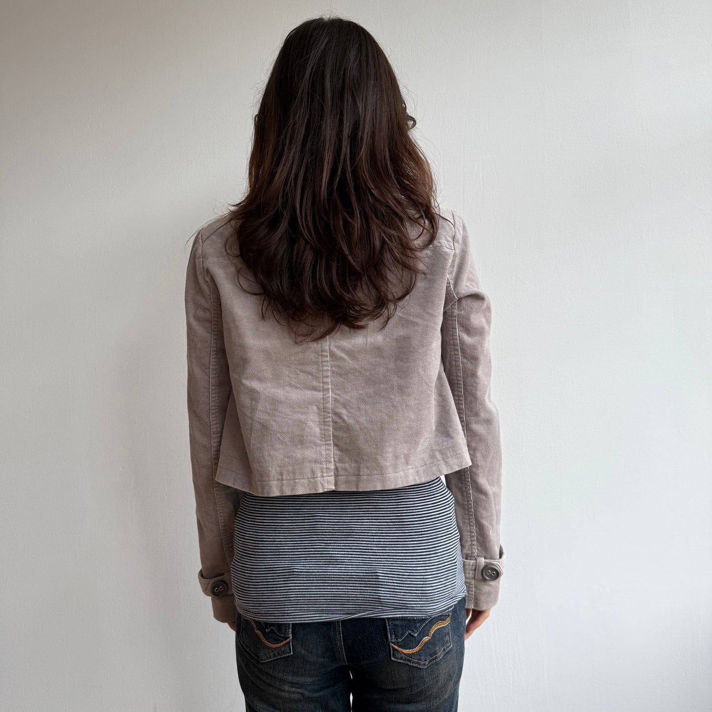 Beige peacoat - Size S