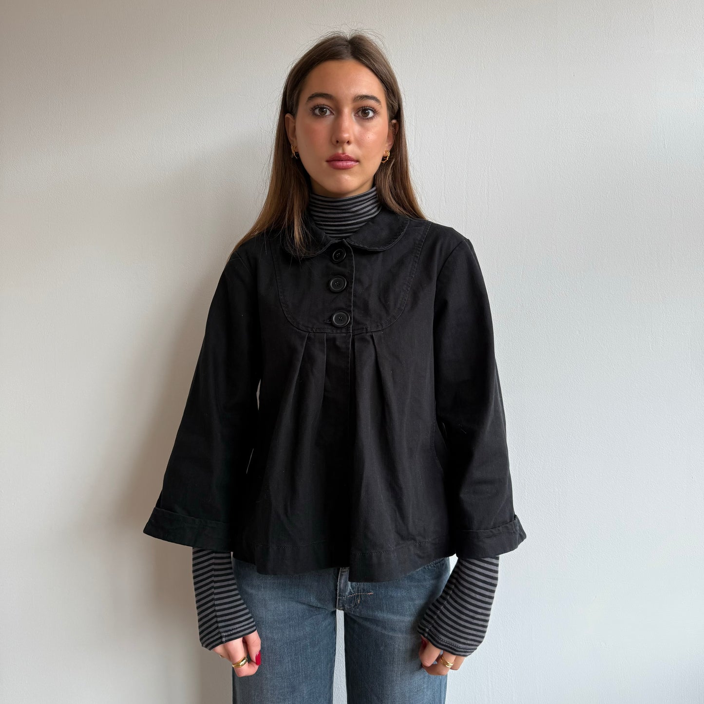 Black peacoat - Size M