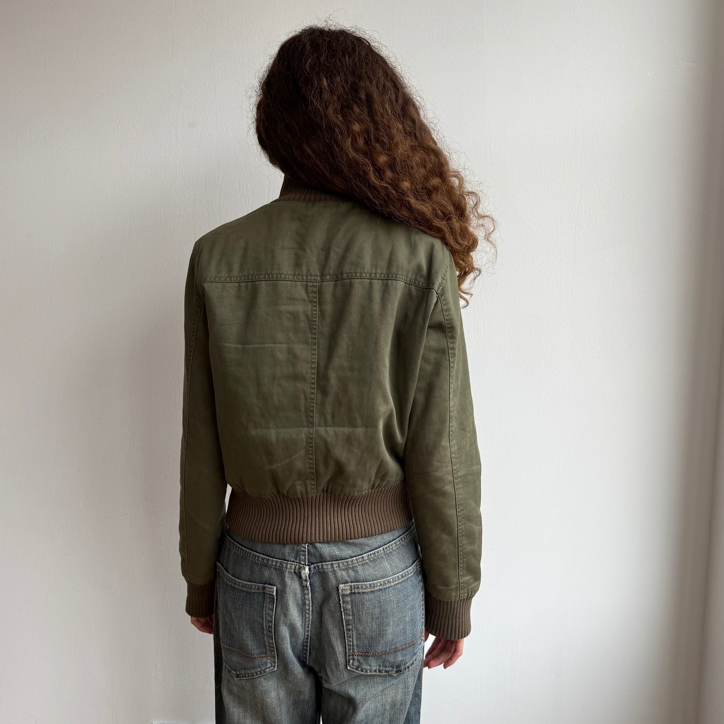 Khaki cargo bomber - Size M
