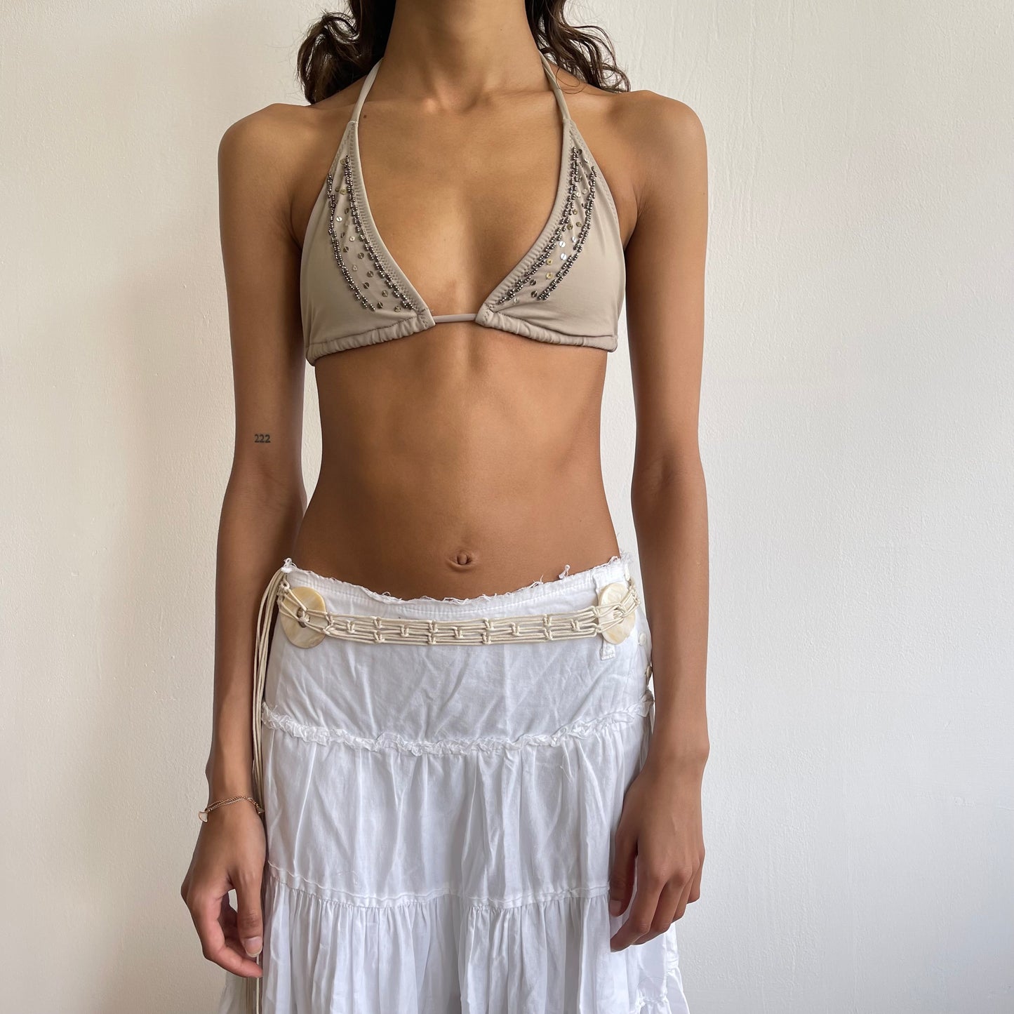 Beaded shell belt - OS