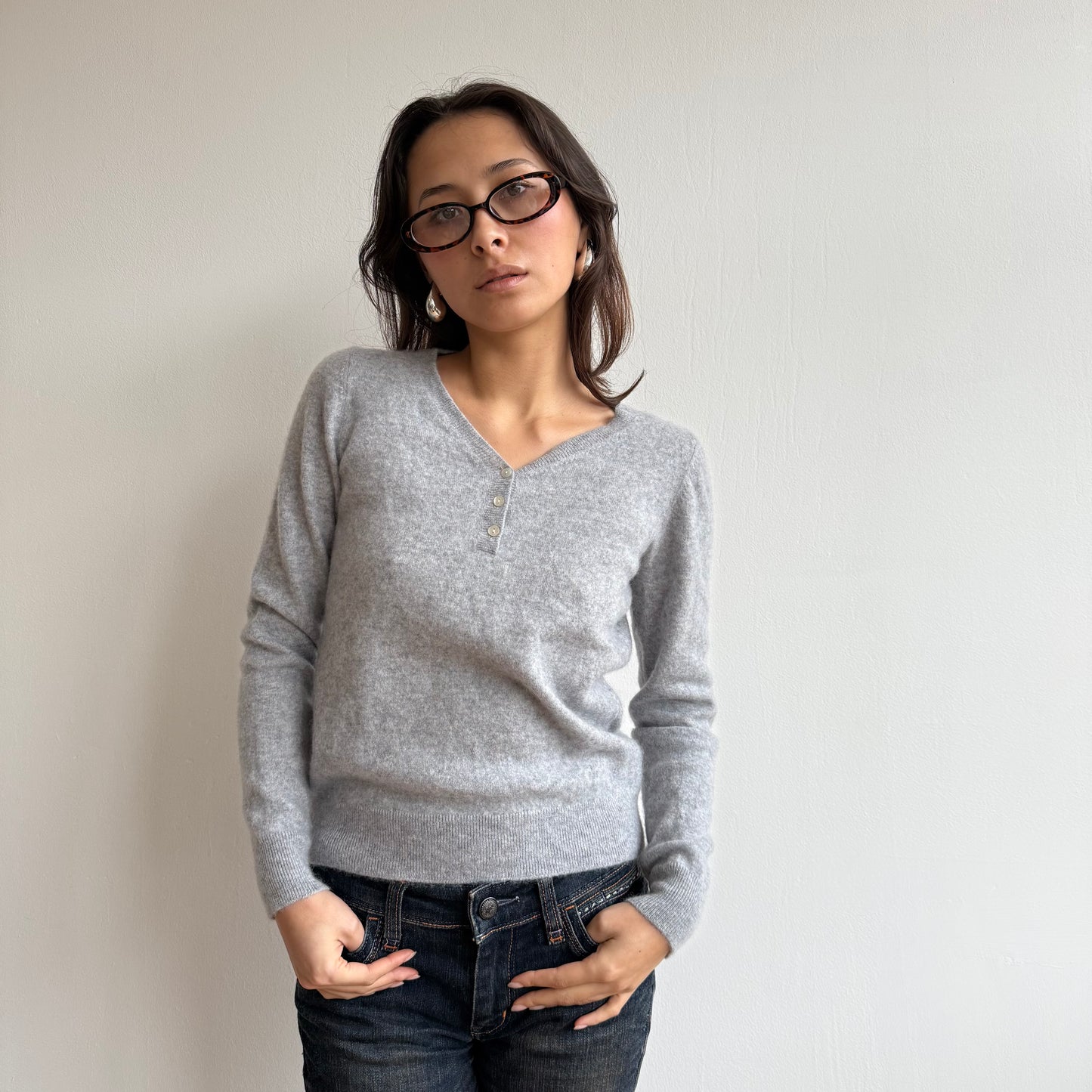 Grey cashmere knit - Size S