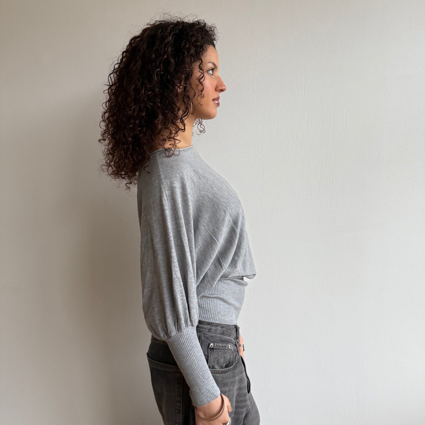 Grey slouchy knit - Size M