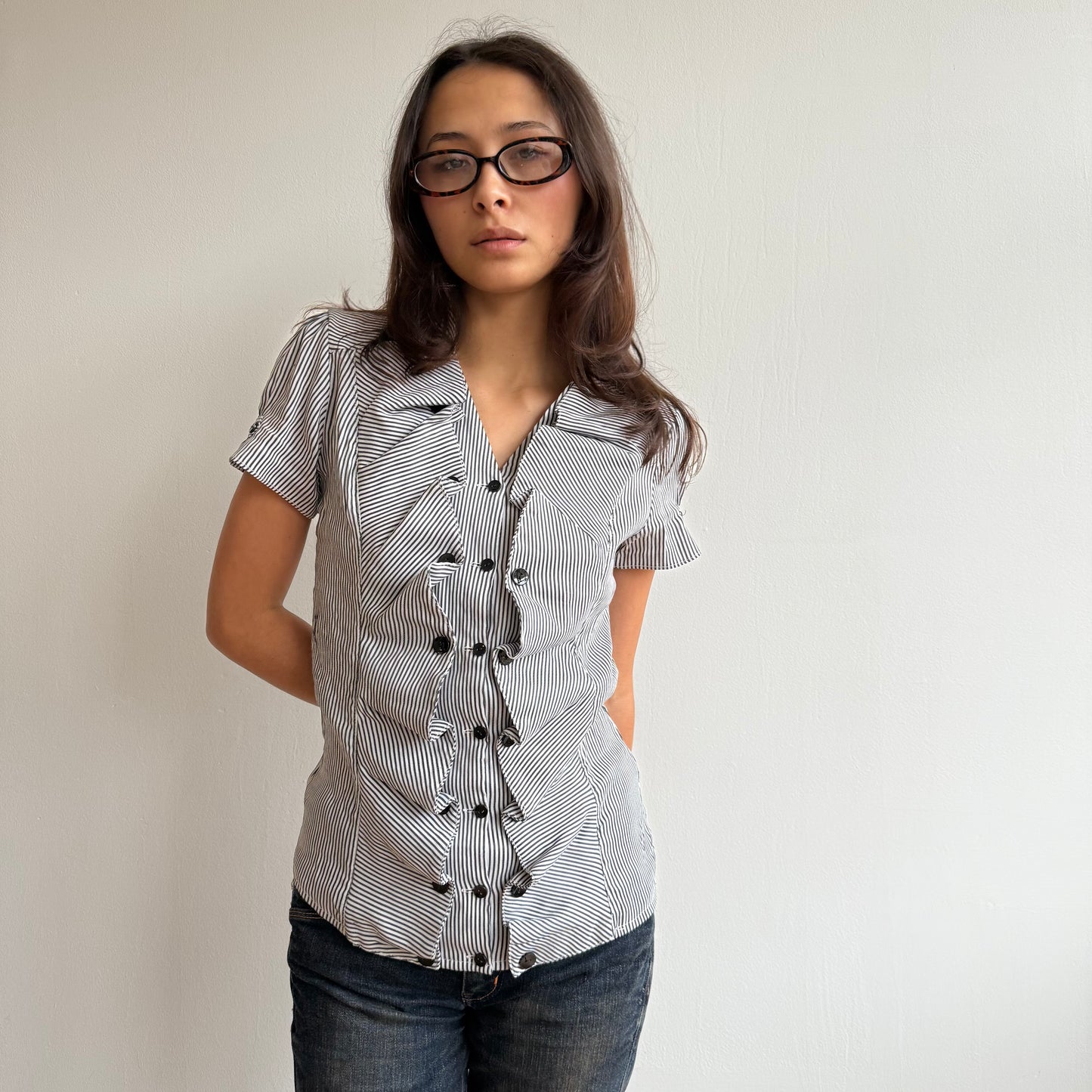 Striped button shirt - Size S