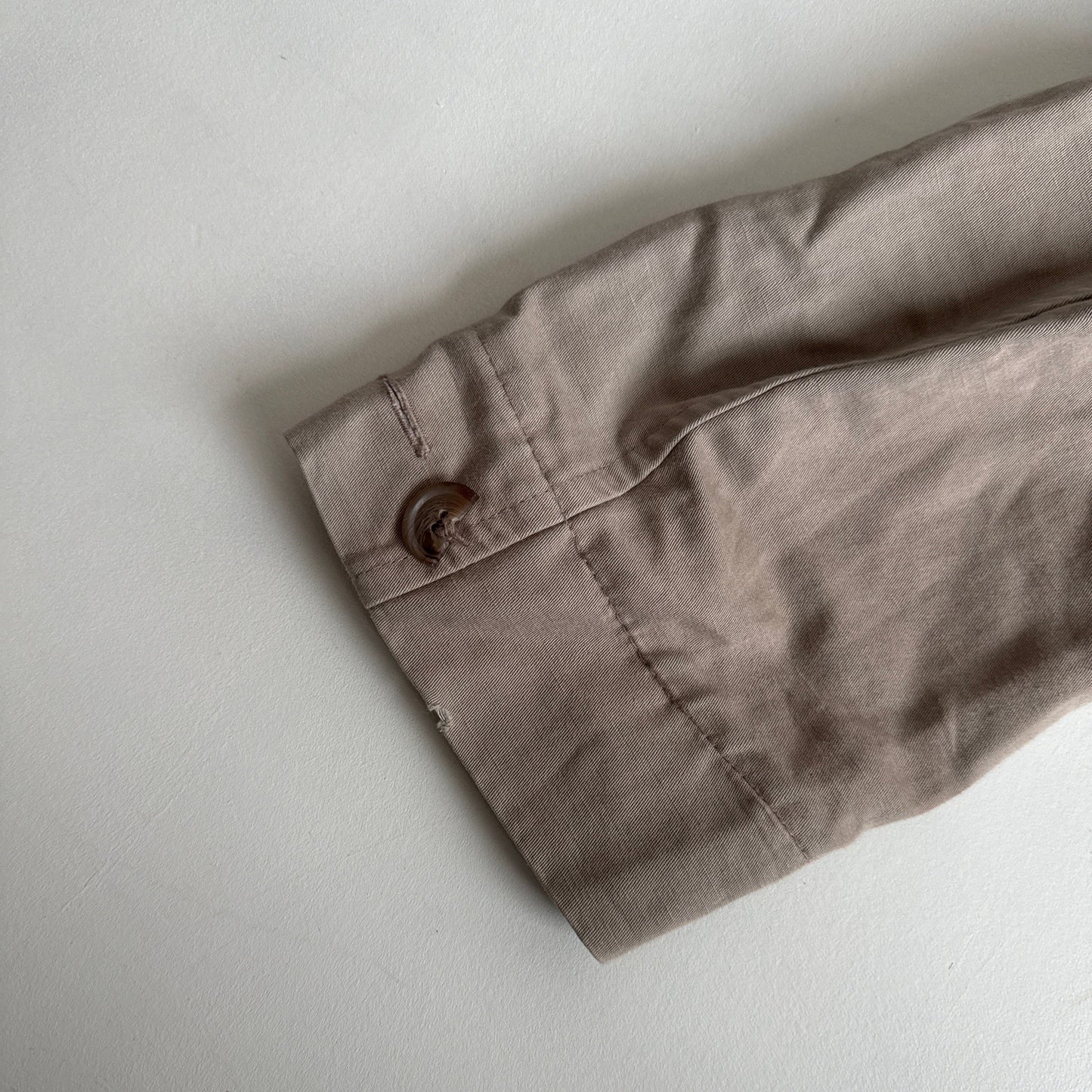 Beige moto peacoat - Size S