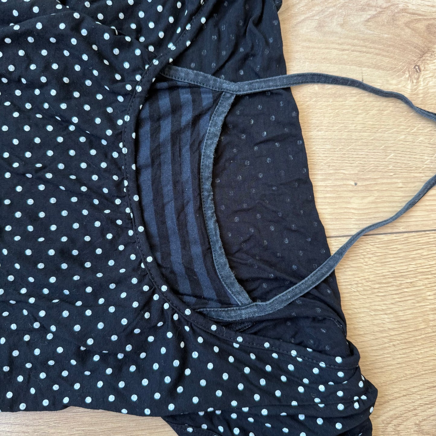 Polka dot striped halter top - Size S