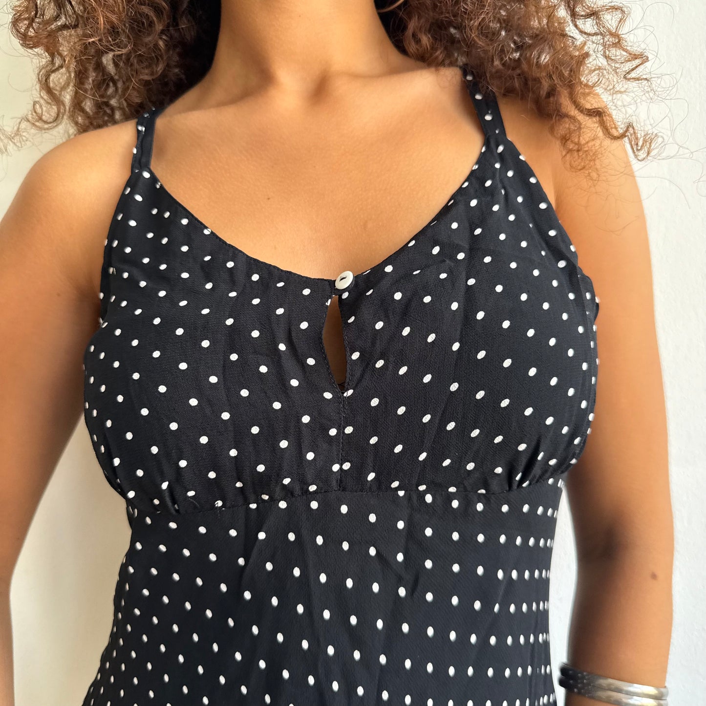 Polka dot keyhole dress - Size S