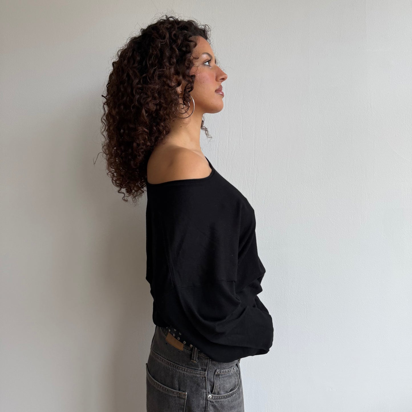 Black slouchy knit - Size S